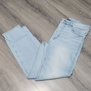 American Eagle Athletic Straight Airflex High Rise Medium Wash Jeans
